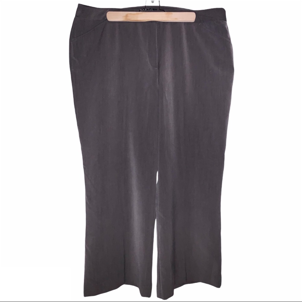 Basic Grey Loose Straight Leg Casual Pants